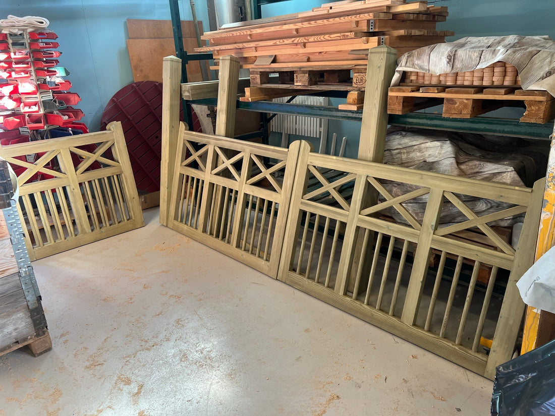 Tillverkning av trädgårdsgrindar